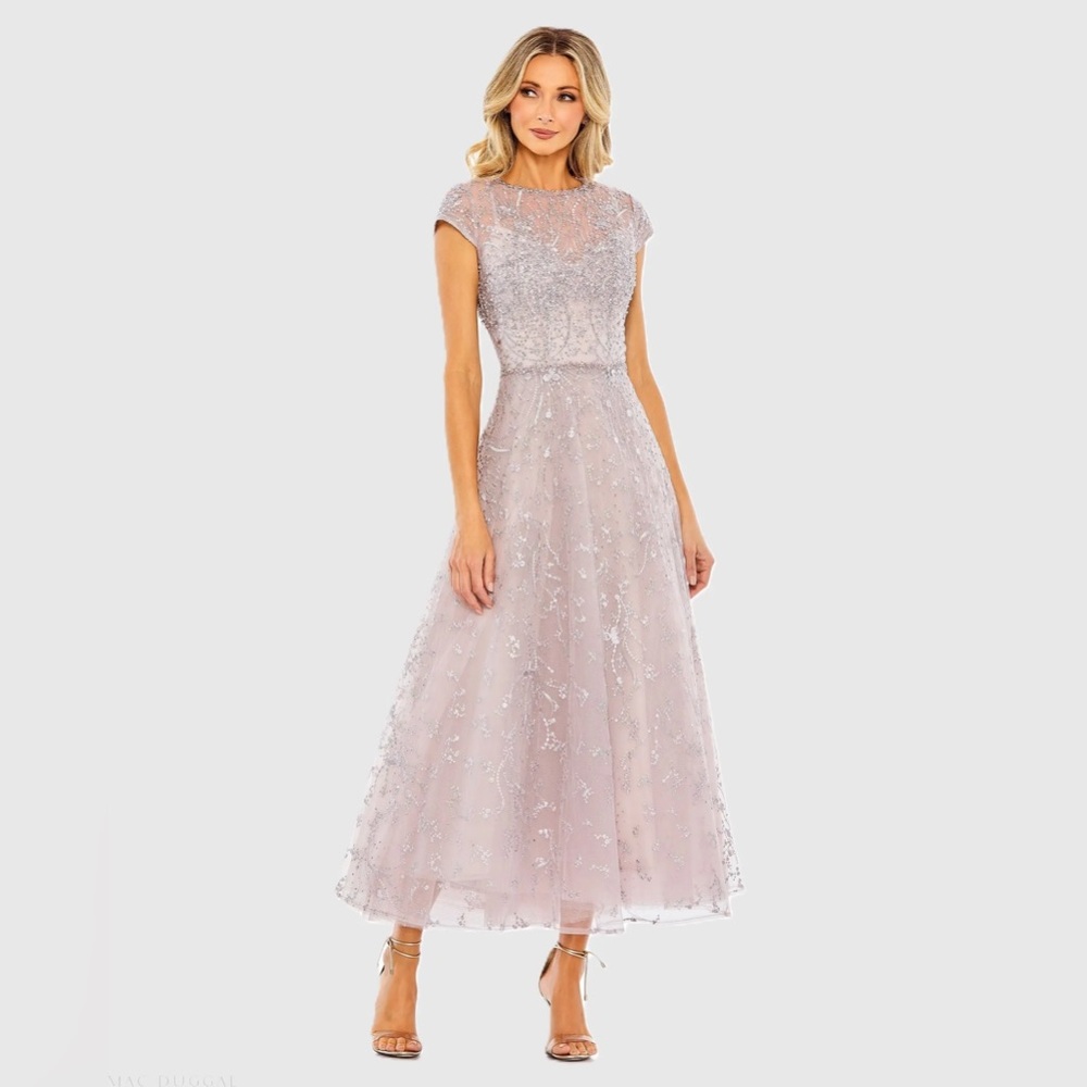 Mac Duggal Lavender Embellished Dress